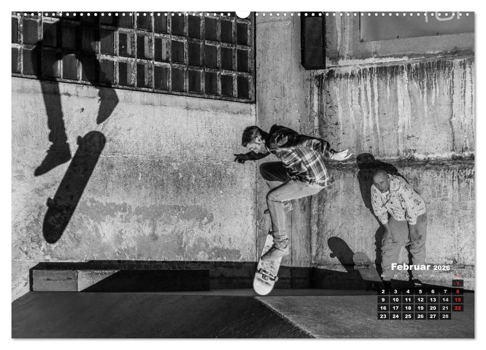 Auf dem Skateboard (CALVENDO Premium Wandkalender 2026)