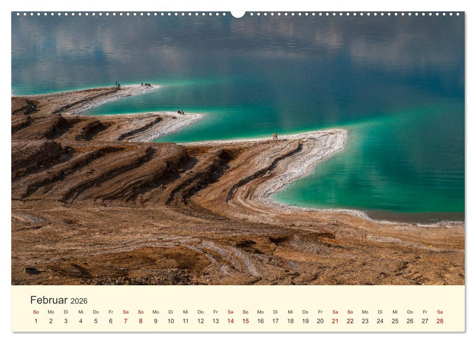 Jordanien Sand, Stein und Salz (CALVENDO Premium Wandkalender 2026)