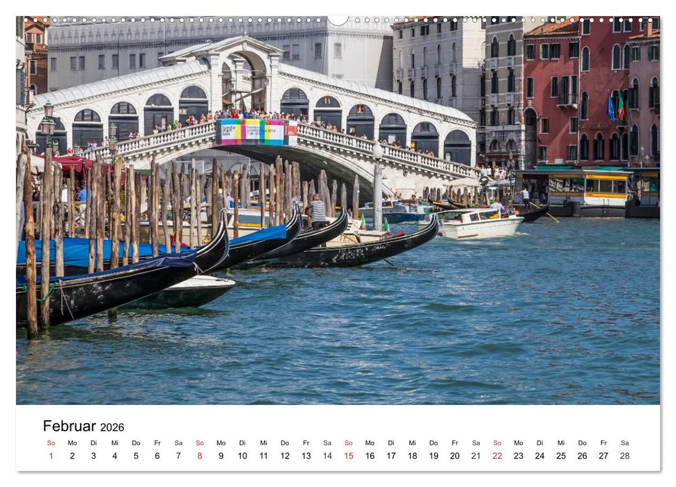 Die Attraktionen von Venedig (CALVENDO Wandkalender 2026)