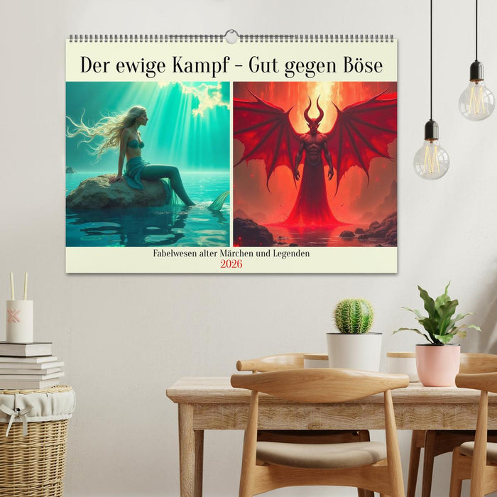 Der ewige Kampf - Gut gegen Böse (CALVENDO Wandkalender 2026)