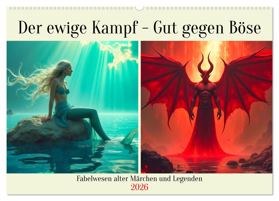 Der ewige Kampf - Gut gegen Böse (CALVENDO Wandkalender 2026)