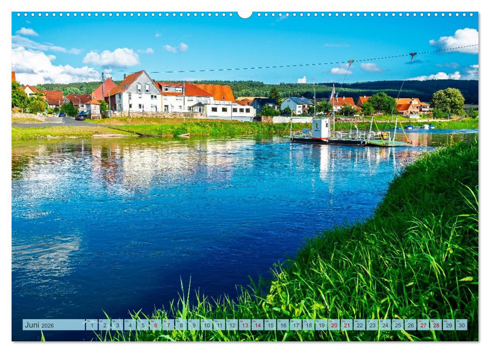 Die Obere Weser - Von Hannoversch Münden bis Bad Karlshafen (CALVENDO Premium Wandkalender 2026)