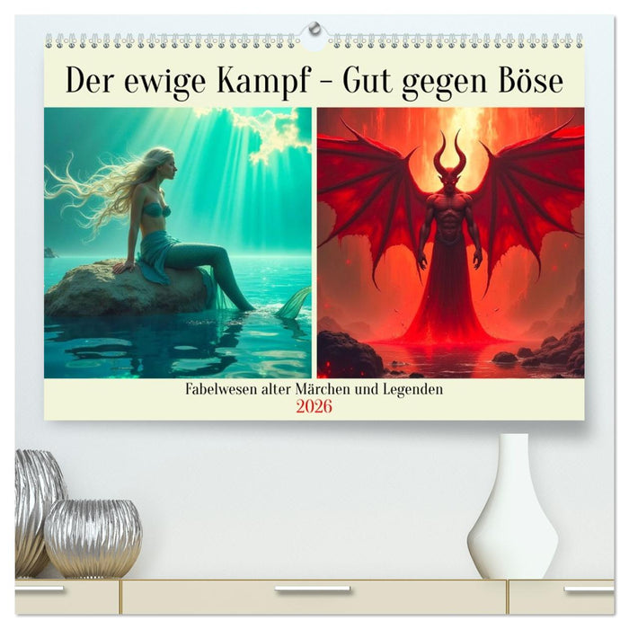 Der ewige Kampf - Gut gegen Böse (CALVENDO Premium Wandkalender 2026)