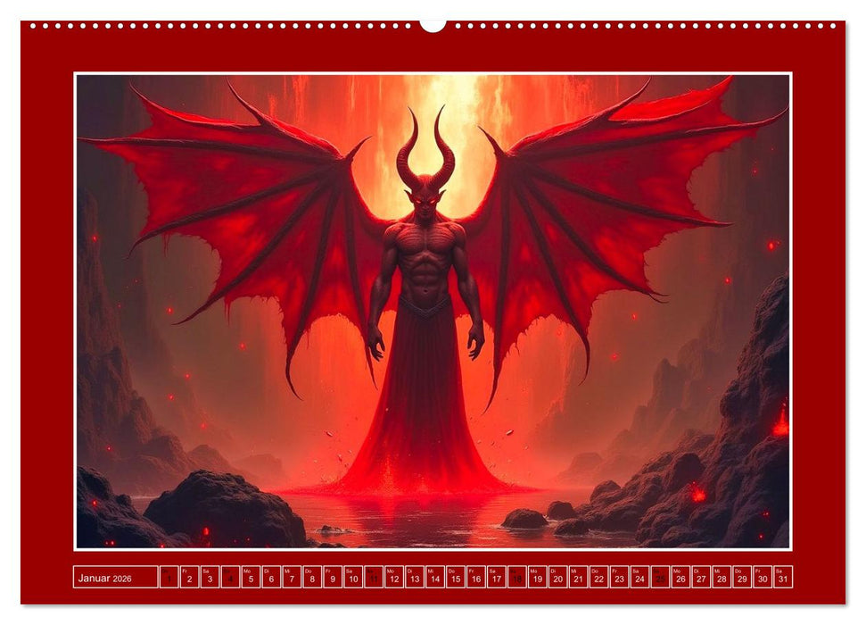 Der ewige Kampf - Gut gegen Böse (CALVENDO Premium Wandkalender 2026)