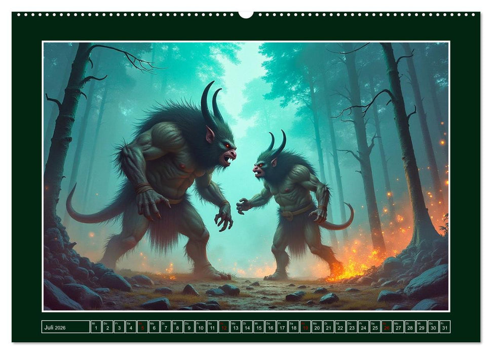 Der ewige Kampf - Gut gegen Böse (CALVENDO Premium Wandkalender 2026)