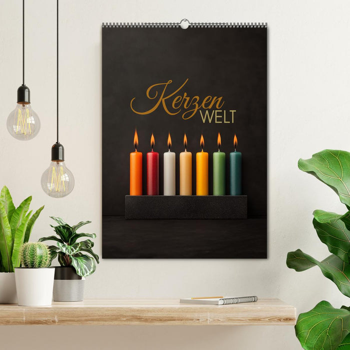 Kerzenwelt (CALVENDO Wandkalender 2026)