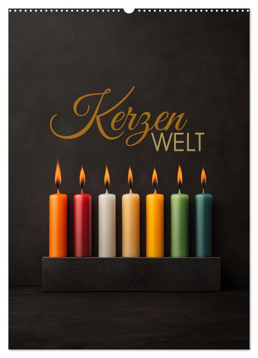 Kerzenwelt (CALVENDO Wandkalender 2026)