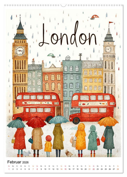 Bunte Weltreise (CALVENDO Wandkalender 2026)