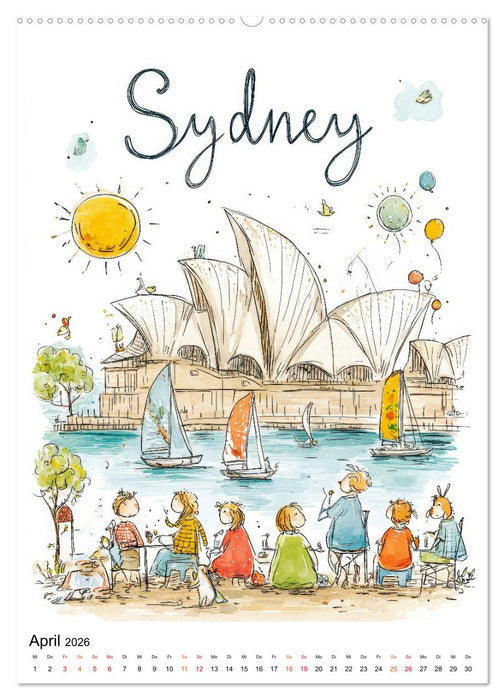 Bunte Weltreise (CALVENDO Wandkalender 2026)