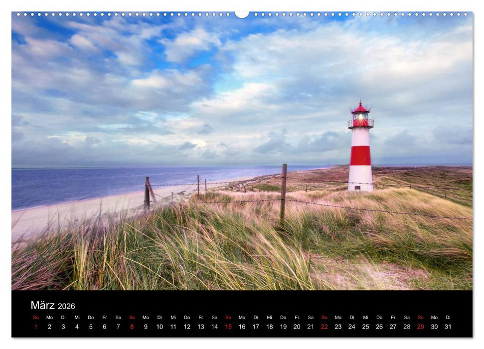 SYLT hinter den Dünen (CALVENDO Premium Wandkalender 2026)