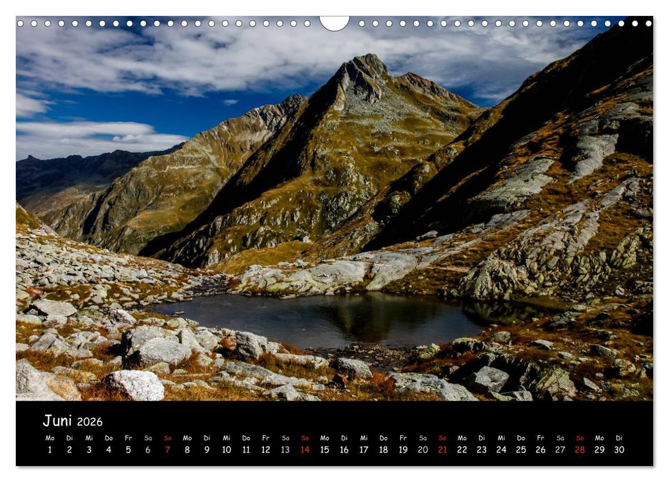 Die Surselva - das Bündner Oberland (CALVENDO Wandkalender 2026)