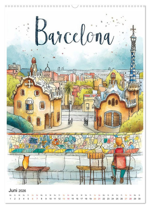 Bunte Weltreise (CALVENDO Premium Wandkalender 2026)