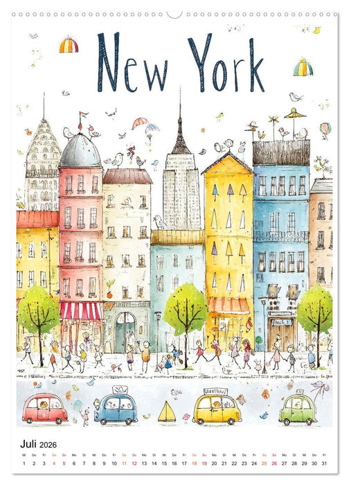 Bunte Weltreise (CALVENDO Premium Wandkalender 2026)