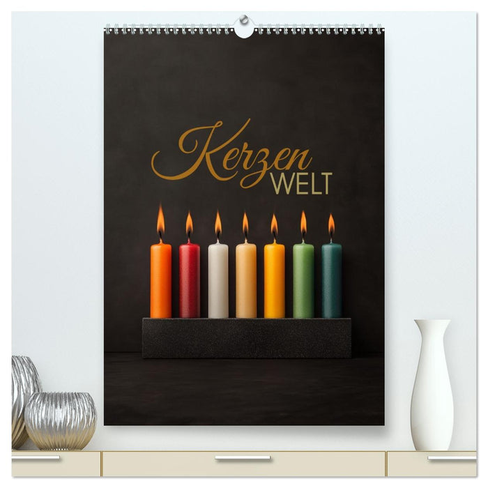 Kerzenwelt (CALVENDO Premium Wandkalender 2026)