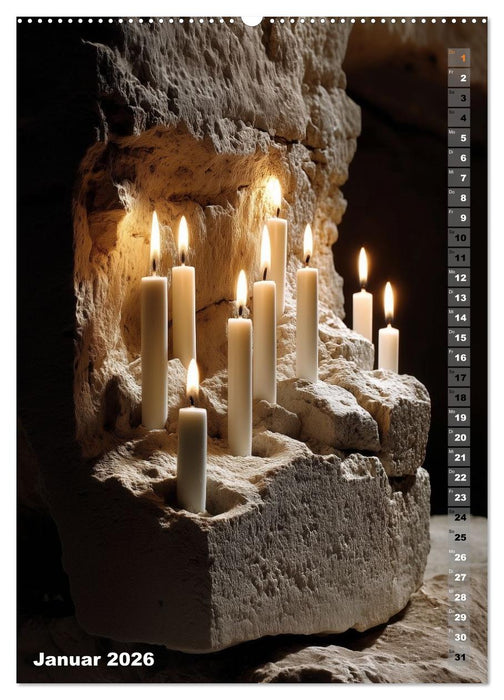 Kerzenwelt (CALVENDO Premium Wandkalender 2026)