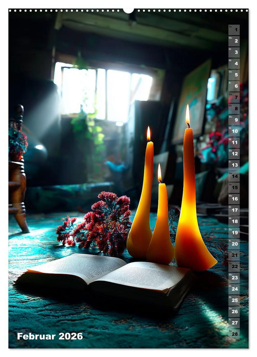 Kerzenwelt (CALVENDO Premium Wandkalender 2026)
