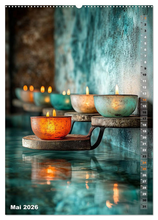 Kerzenwelt (CALVENDO Premium Wandkalender 2026)