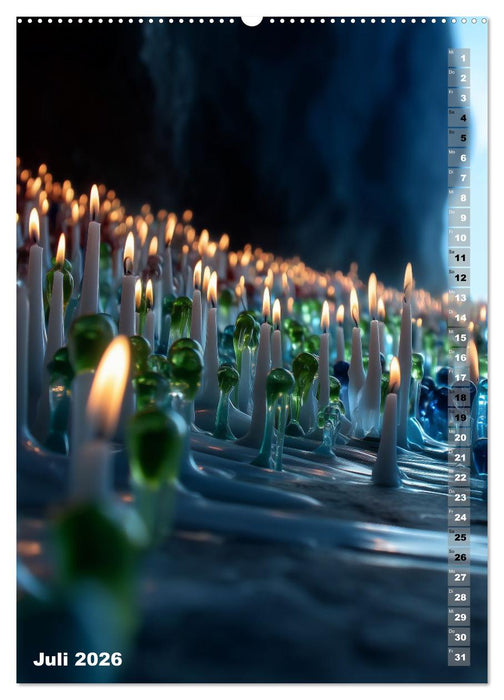 Kerzenwelt (CALVENDO Premium Wandkalender 2026)