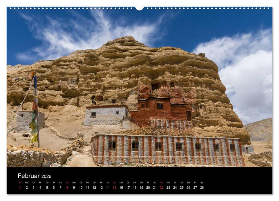 Buddhismus im Himalaya (CALVENDO Premium Wandkalender 2026)