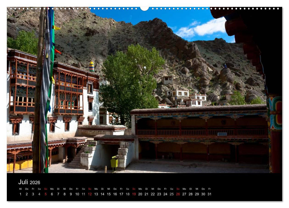 Buddhismus im Himalaya (CALVENDO Premium Wandkalender 2026)