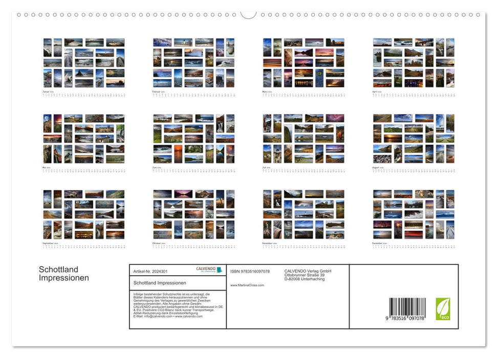 Schottland Impressionen (CALVENDO Premium Wandkalender 2026)