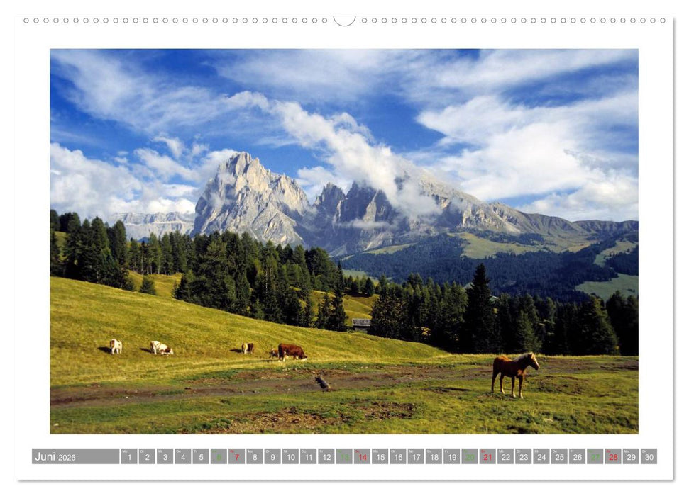 SÜDTIROL - Land der Berge (CALVENDO Wandkalender 2026)