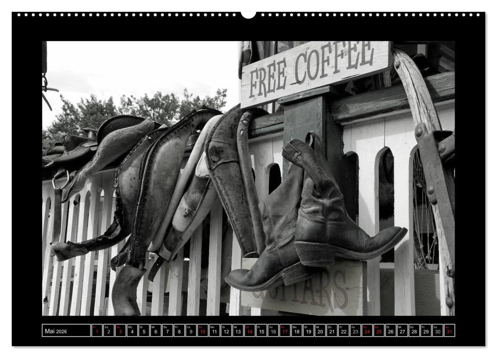 Side-Clicks Amerika in schwarz-weiß (CALVENDO Premium Wandkalender 2026)