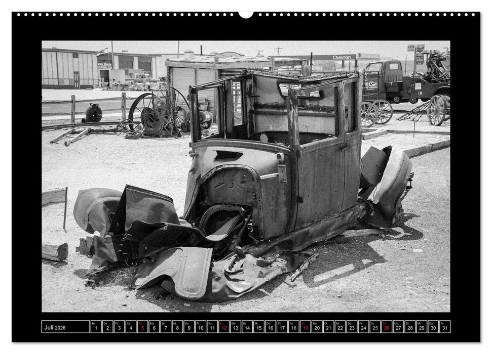 Side-Clicks Amerika in schwarz-weiß (CALVENDO Premium Wandkalender 2026)