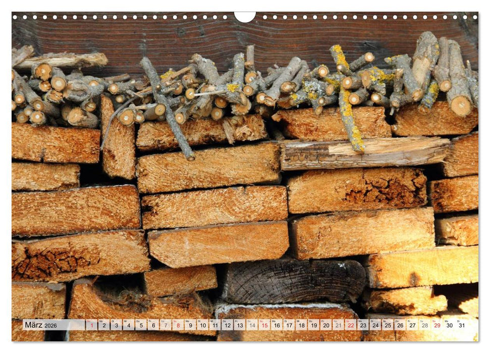 HOLZ - Stapel und Stämme (CALVENDO Wandkalender 2026)