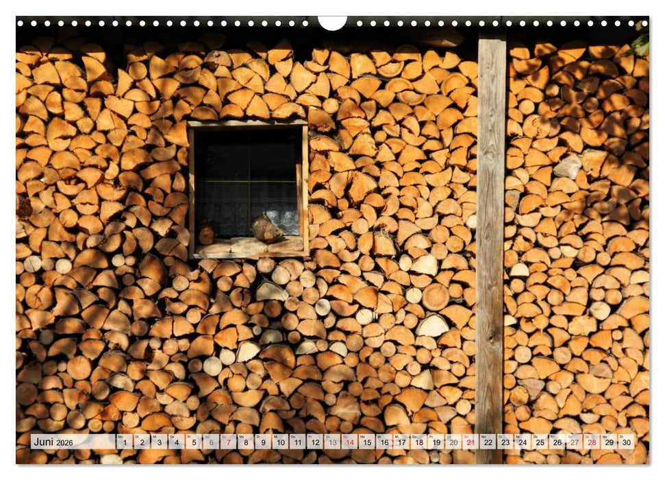 HOLZ - Stapel und Stämme (CALVENDO Wandkalender 2026)