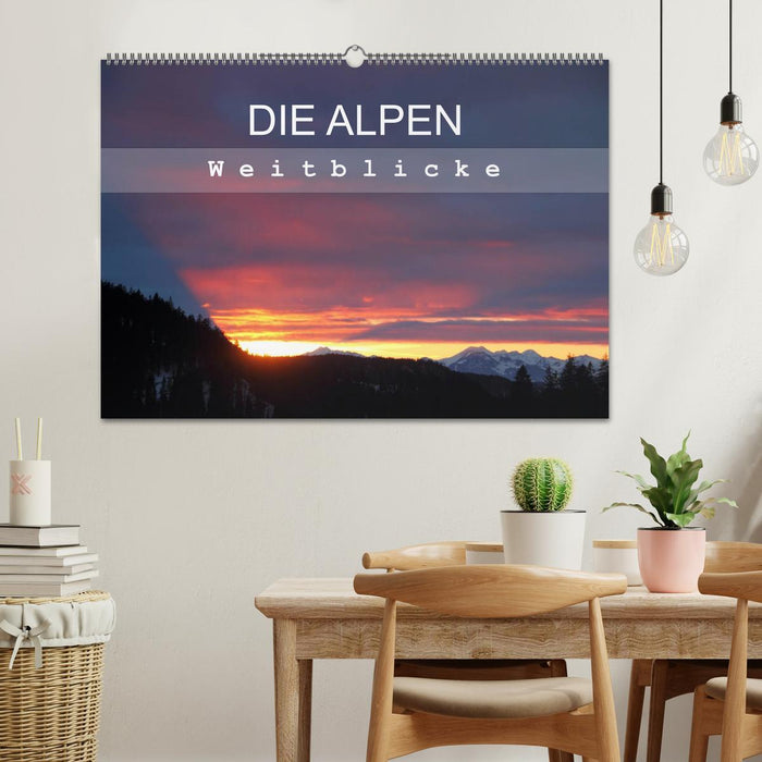 DIE ALPEN - Weitblicke (CALVENDO Wandkalender 2026)