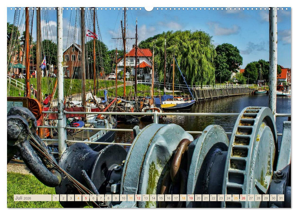 Ostfriesland - der alte Hafen Carolinensiel (CALVENDO Premium Wandkalender 2026)
