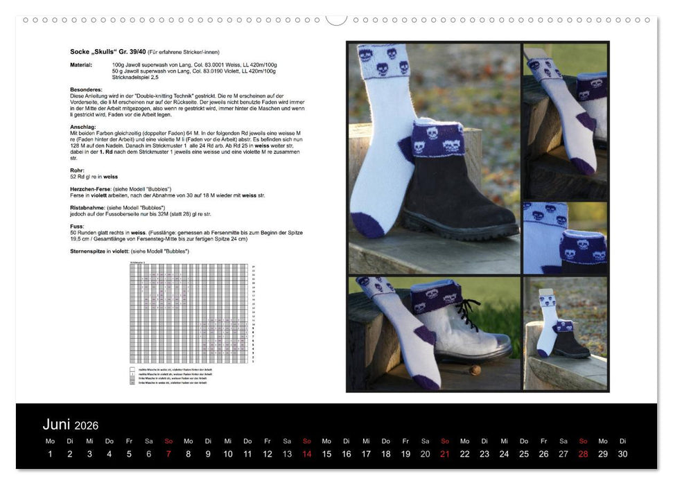 Sockenkalender Bootsocks 2026 (CALVENDO Wandkalender 2026)