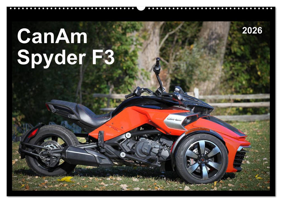 CanAm Spyder F3 (CALVENDO Wandkalender 2026)