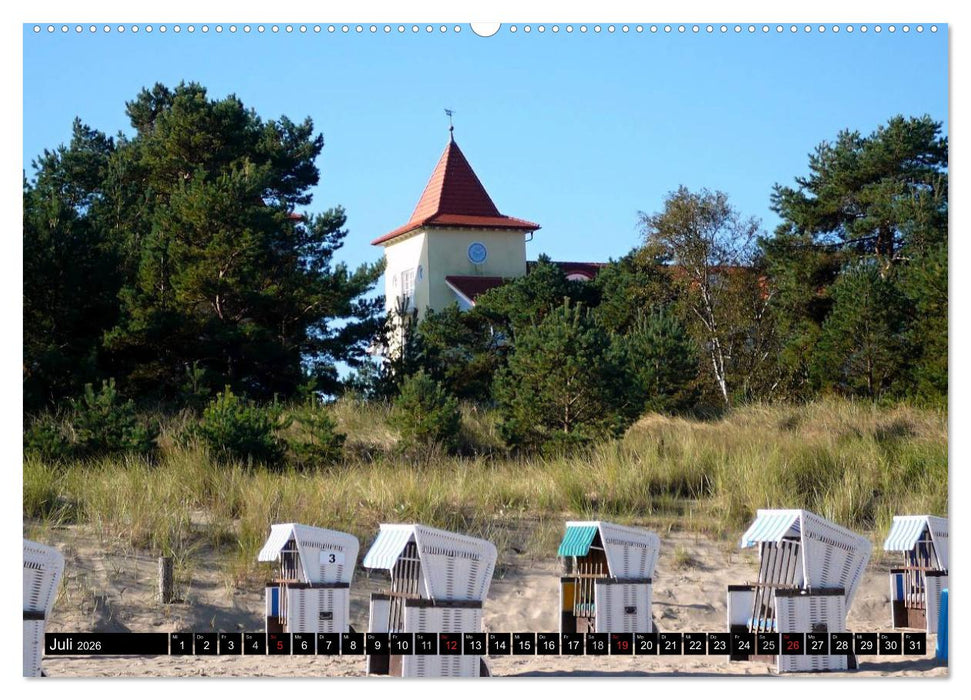 USEDOM - Seebäder und Naturparadies (CALVENDO Premium Wandkalender 2026)