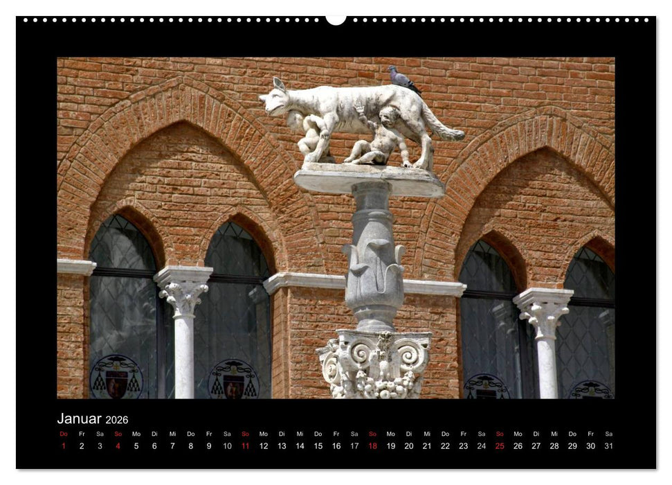 Siena, Perle der Toskana (CALVENDO Premium Wandkalender 2026)
