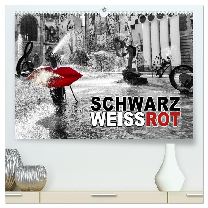 Schwarz - Weiß - Rot (CALVENDO Premium Wandkalender 2026)