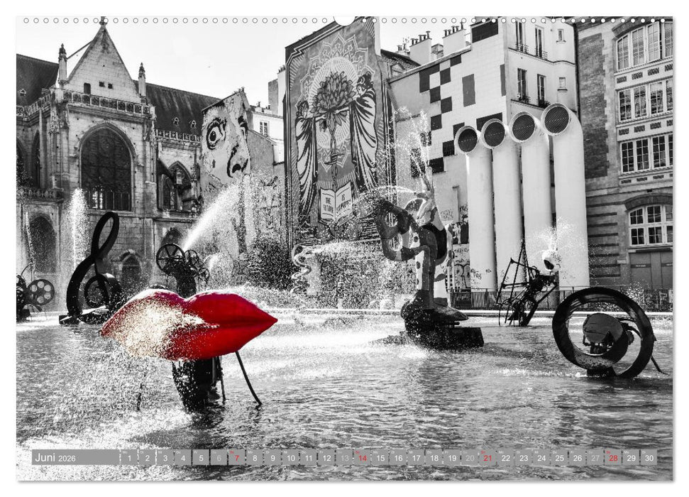 Schwarz - Weiß - Rot (CALVENDO Premium Wandkalender 2026)