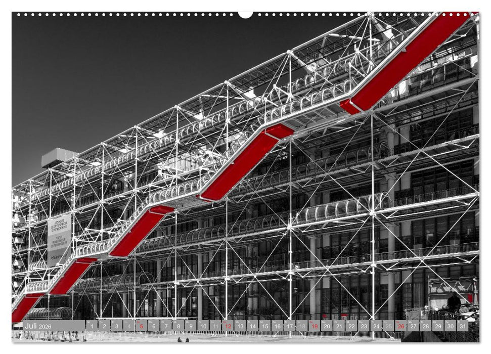 Schwarz - Weiß - Rot (CALVENDO Premium Wandkalender 2026)