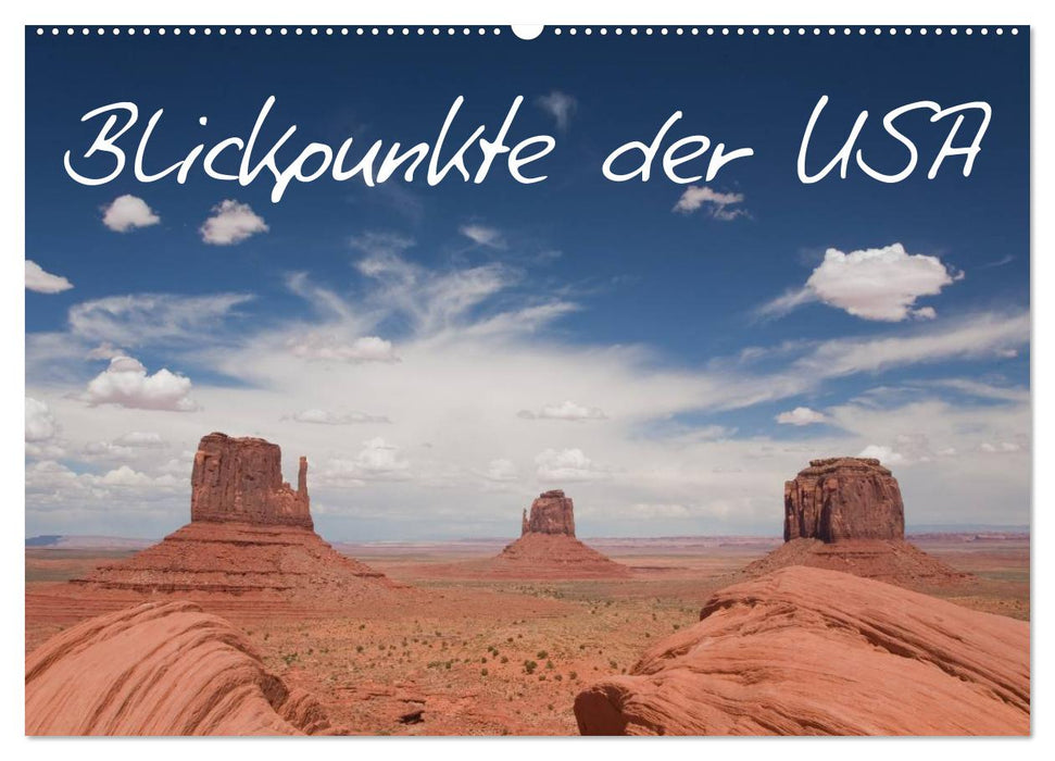 Blickpunkte der USA (CALVENDO Wandkalender 2026)
