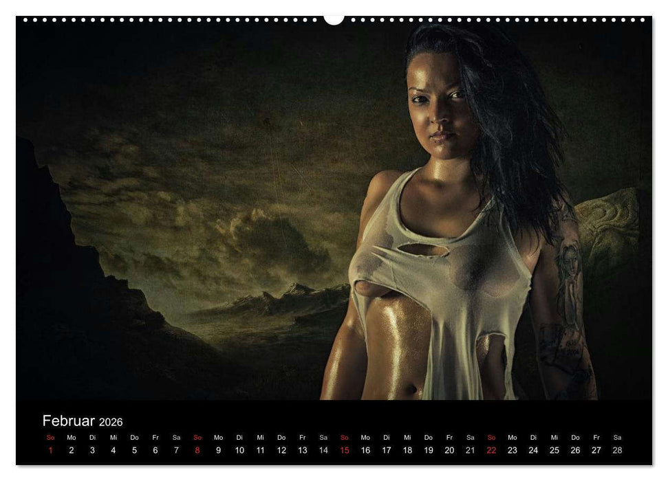 DIRTY GIRLS Frauen in Wasser und Öl (CALVENDO Wandkalender 2026)