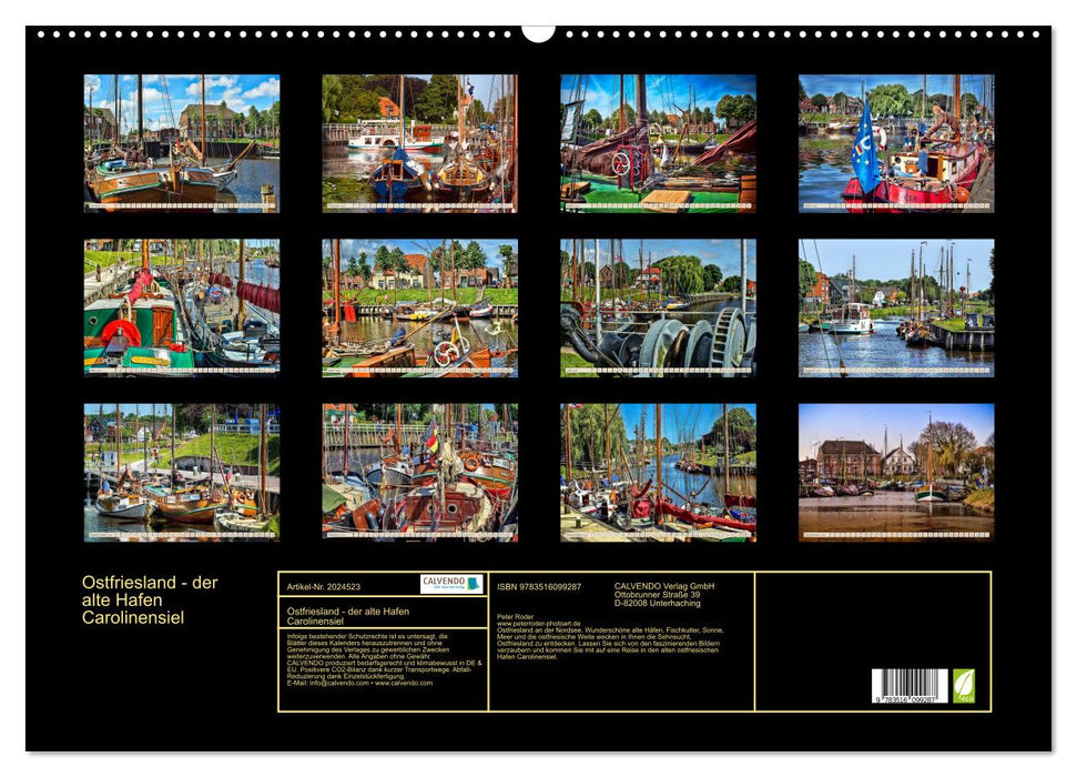 Ostfriesland - der alte Hafen Carolinensiel (CALVENDO Wandkalender 2026)