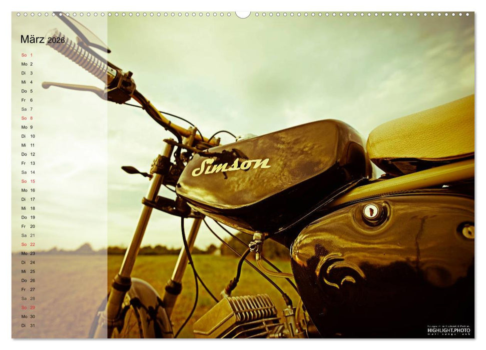 Simson S51 (CALVENDO Wandkalender 2026)