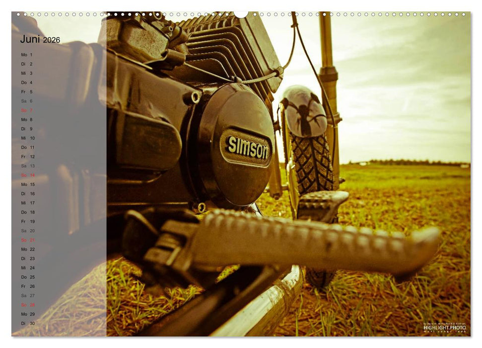 Simson S51 (CALVENDO Wandkalender 2026)