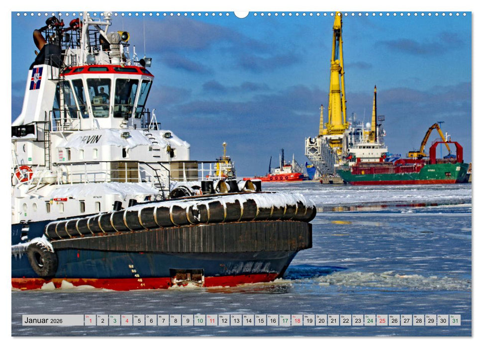 Hansestadt Wismar - Hafenimpressionen (CALVENDO Premium Wandkalender 2026)