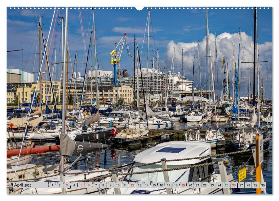 Hansestadt Wismar - Hafenimpressionen (CALVENDO Premium Wandkalender 2026)
