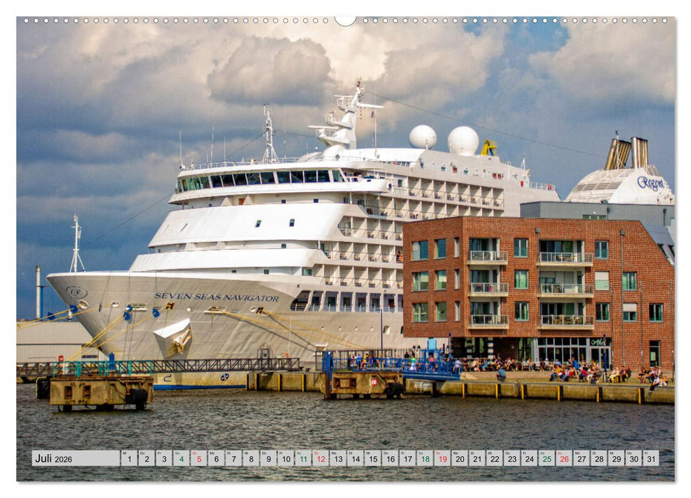 Hansestadt Wismar - Hafenimpressionen (CALVENDO Premium Wandkalender 2026)