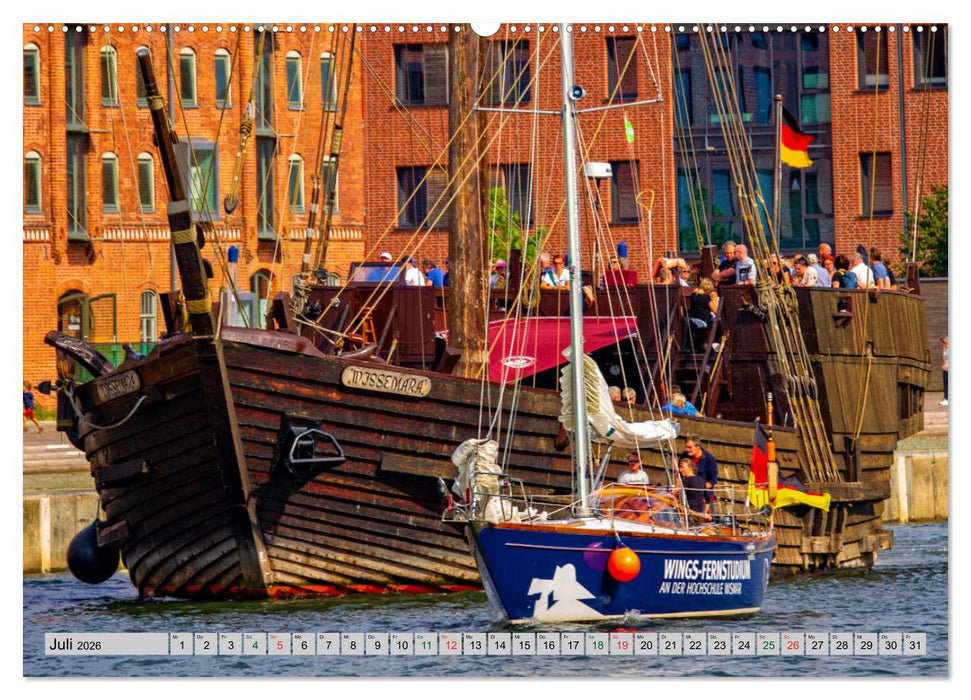 Hansestadt Wismar - Hafenimpressionen (CALVENDO Premium Wandkalender 2026)