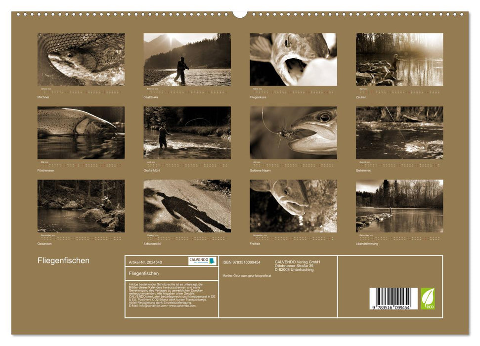 Fliegenfischen (CALVENDO Premium Wandkalender 2026)