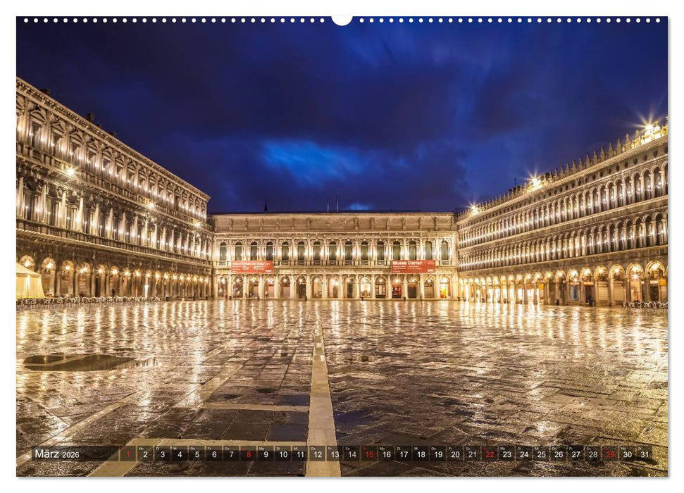 Leuchtendes Venedig (CALVENDO Premium Wandkalender 2026)
